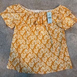 Floral LOFT off the shoulder top with tags